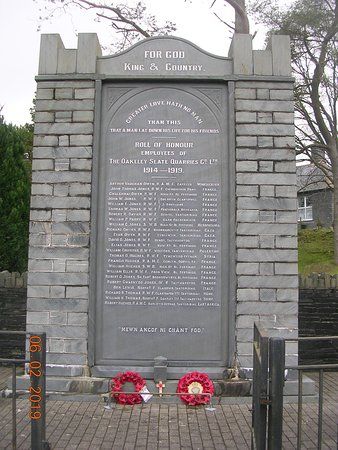 Oakley Slate Quarries War Memorial